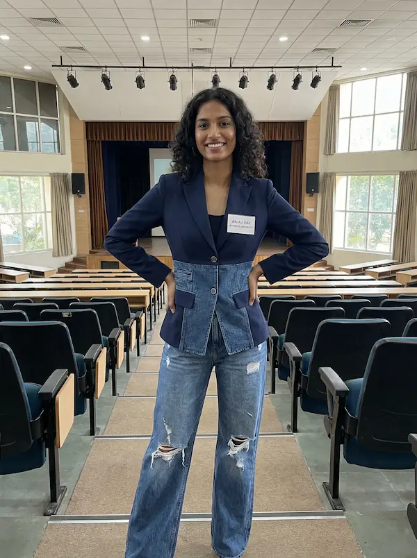 AI-styled College outfit — look 7 generated by Style Math AI