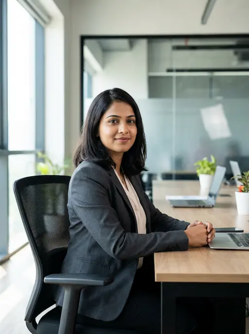 AI-styled Professional outfit — look 9 generated by Style Math AI