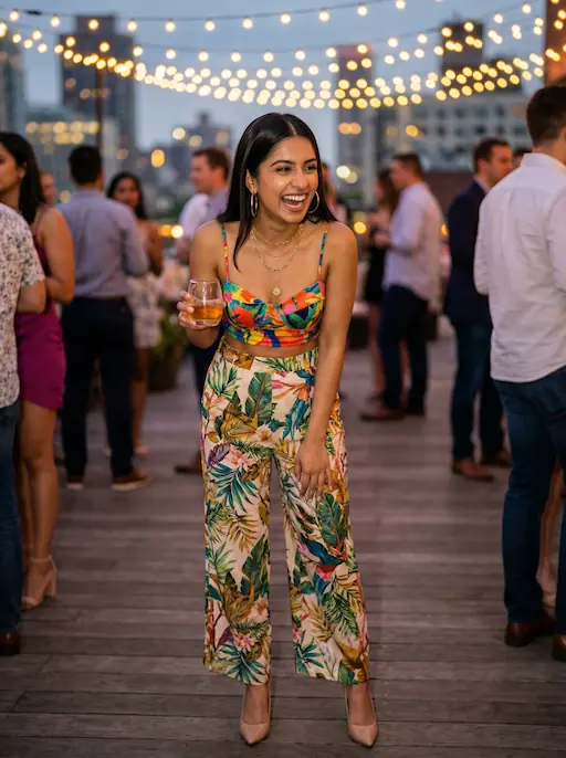 AI-styled Date / Social outfit — look 3 generated by Style Math AI