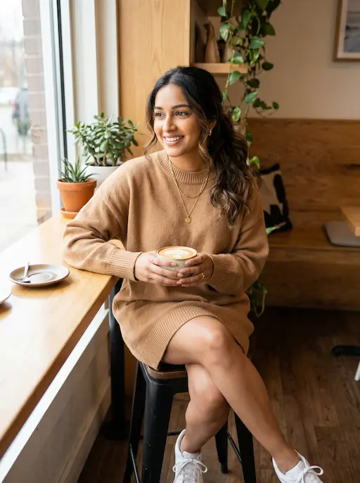 AI-styled Date / Social outfit — look 4 generated by Style Math AI