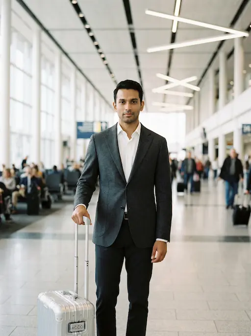 AI-styled Travel outfit — look 4 generated by Style Math AI