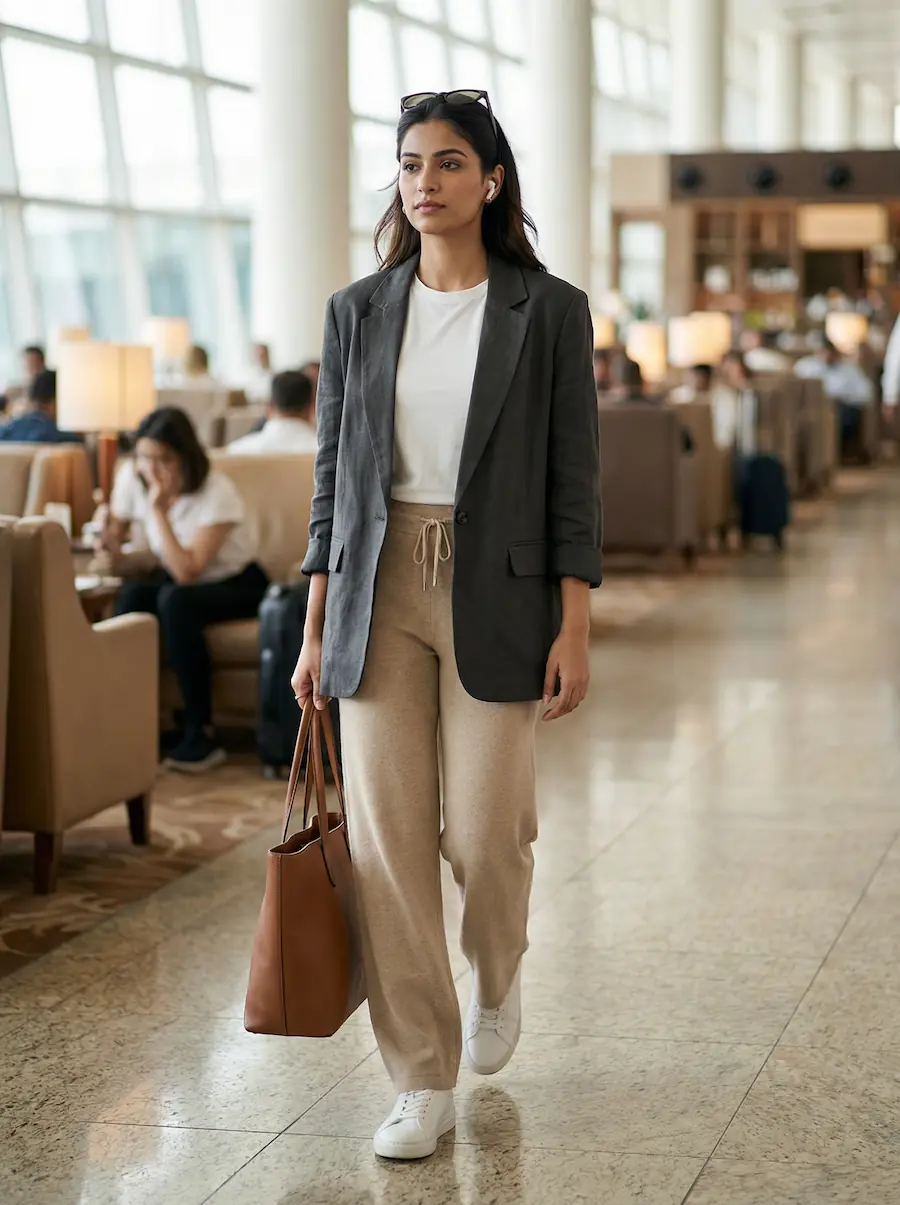 Airport Look — Polished. Mobile. First-class energy.